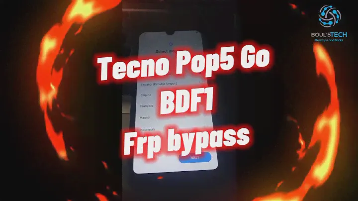 Tecno Pop 5 Go(BD1) frp bypass 2024