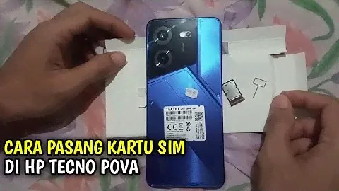 Cara pasang kartu SIM di Hp Tecno POVA 5