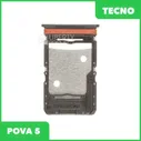 Держатель SIM Tecno POVA 5 (LH7N) (чёрный)