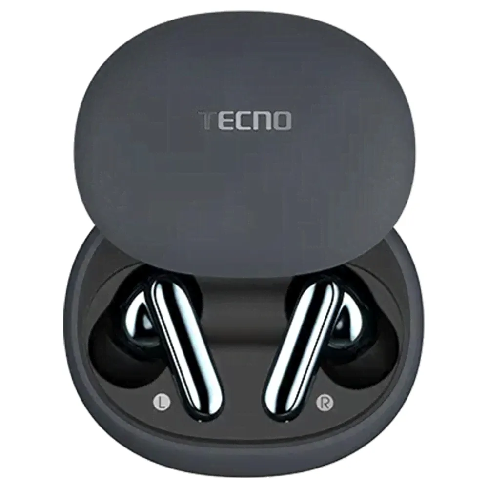 Наушники беспроводные Tecno True 1, серые