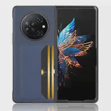 Чехол Для Телефона Tecno Phantom V Fold Роскошный Кожаный Защитный Чехол-держатель Для Слотов для карт Памяти Tecno Phantom V Fold Противоударный Чехол