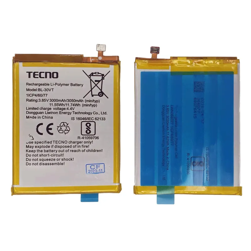 Аккумулятор для Tecno Pop 2 Pro, Tecno A44, Tecno B2, Tecno i5 (BL-30VT) 3050mAh ОЕМ-2