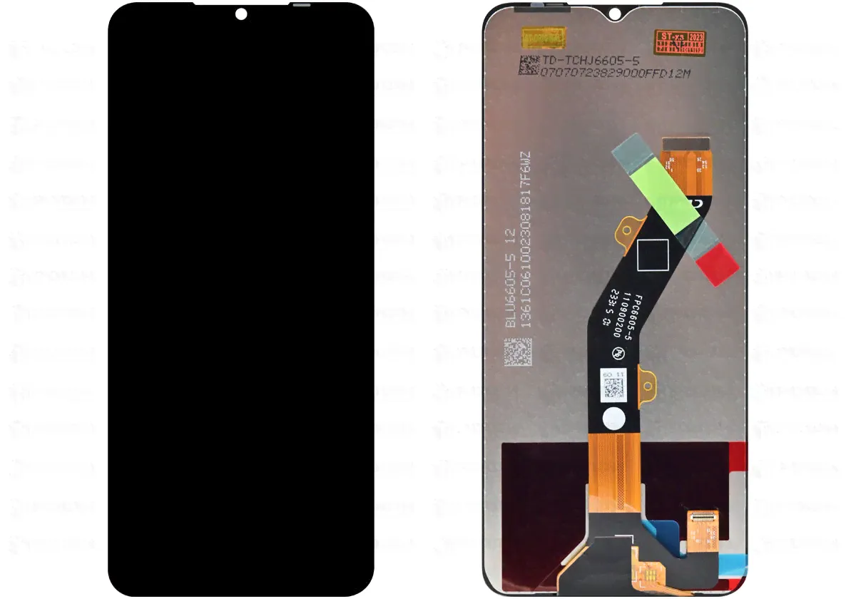 Дисплей Tecno Spark 10 4G/Tecno Spark 10C (KI5q/KI5m)+тачскрин (черный) ориг 100%
