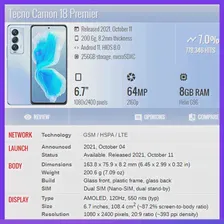 🛍 ЖК-дисплей для Tecno Camon 18 Premier CH9 CH9n