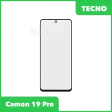 Стекло + OCA пленка для переклейки Tecno Camon 19 Pro (черный)