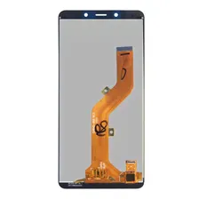 Дисплей (экран) Tecno Pop 2s Pro, High quality, С сенсорным стеклом, Без рамки, Черный