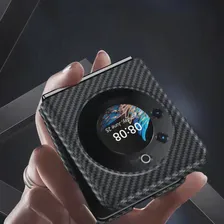 Чехол из настоящего углеродного волокна для Tecno Phantom V Flip Case Защитный чехол Tecno для Phantom V Flip с арамидным углеродным волокном